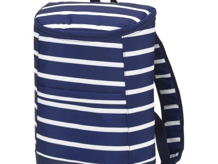 Navy Stripe Cooler Backpack Online