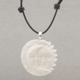 Stellar Guardians Bone & Leather Pendant Necklace For Sale