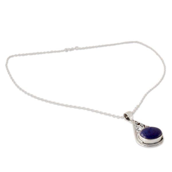 Royal Grandeur Lapis Lazuli & Silver Pendant Necklace Supply