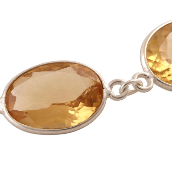 Sunny Glisten 12-Carat Citrine Pendant Bracelet from India Online Sale