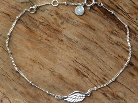 One-Winged Angel Sterling Silver Bracelet For Cheap