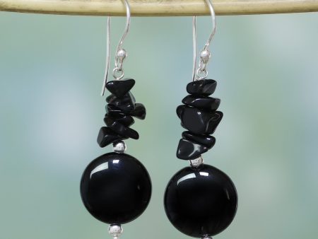 Midnight Charm Sterling Silver Earrings Discount