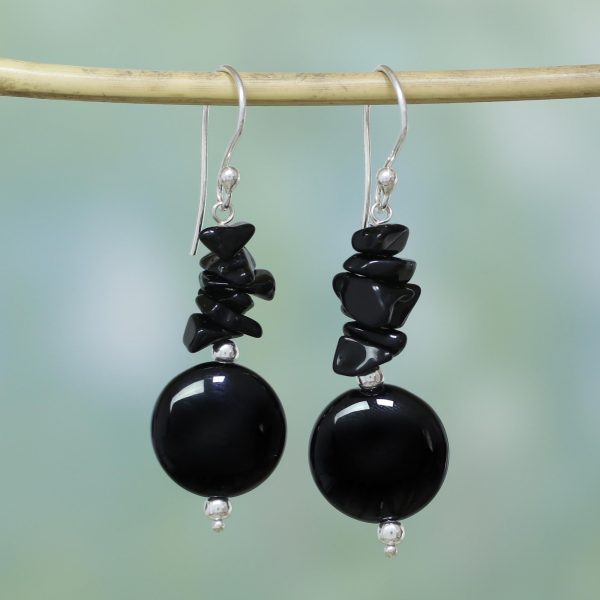 Midnight Charm Sterling Silver Earrings Discount