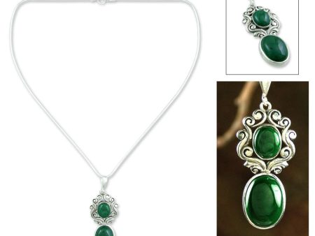 Queen of the Forest Malachite Pendant Necklace Online