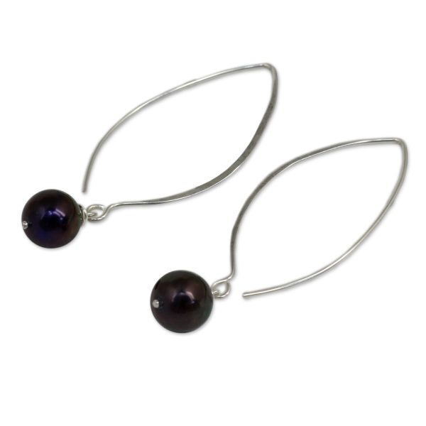 Sublime Darkness Sterling Silver Earrings Fashion