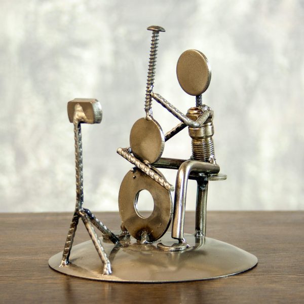 Rustic Cellist Dance & Music Sculpture Cheap