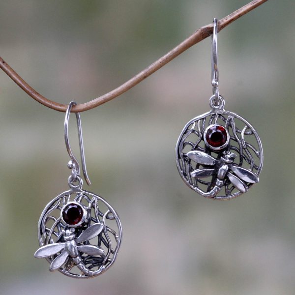 Wild Dragonfly Sterling Silver Earrings Online now