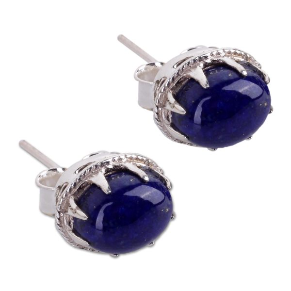 Morning Mystery Lapis Lazuli Stud Earrings Online Hot Sale