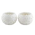 Starlit Night Handmade Tealight Candleholders with Glass Mosaic (Pair) For Cheap