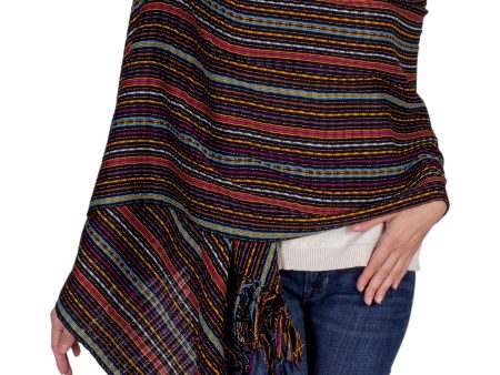 Valley at Night Cotton Shawl Online now