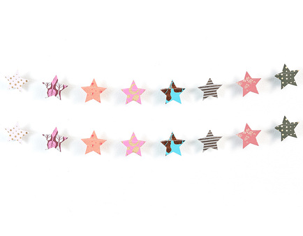 Metallic Cotton Star Garland Online