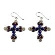 Precious Cross Multi-Gemstone Earrings on Sale