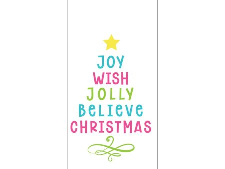 Joy Wish Jolly Tree Hand Towel Discount