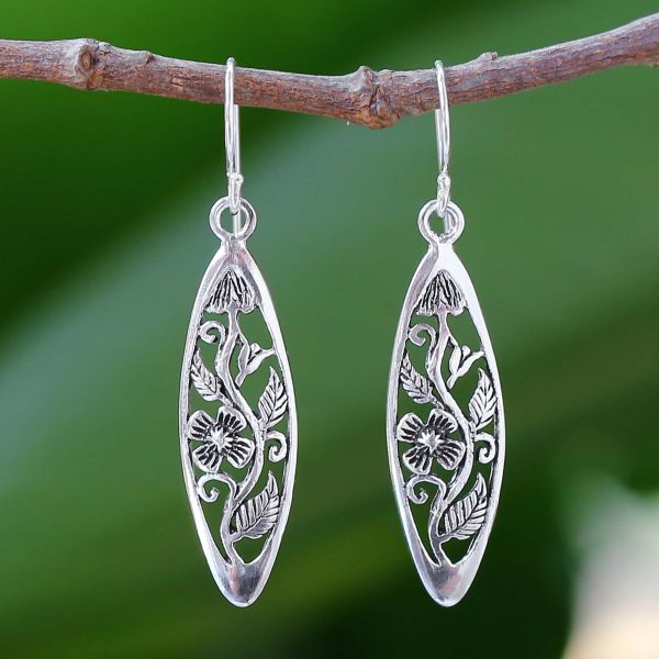 Spring Daisy Sterling Silver Earrings Sale