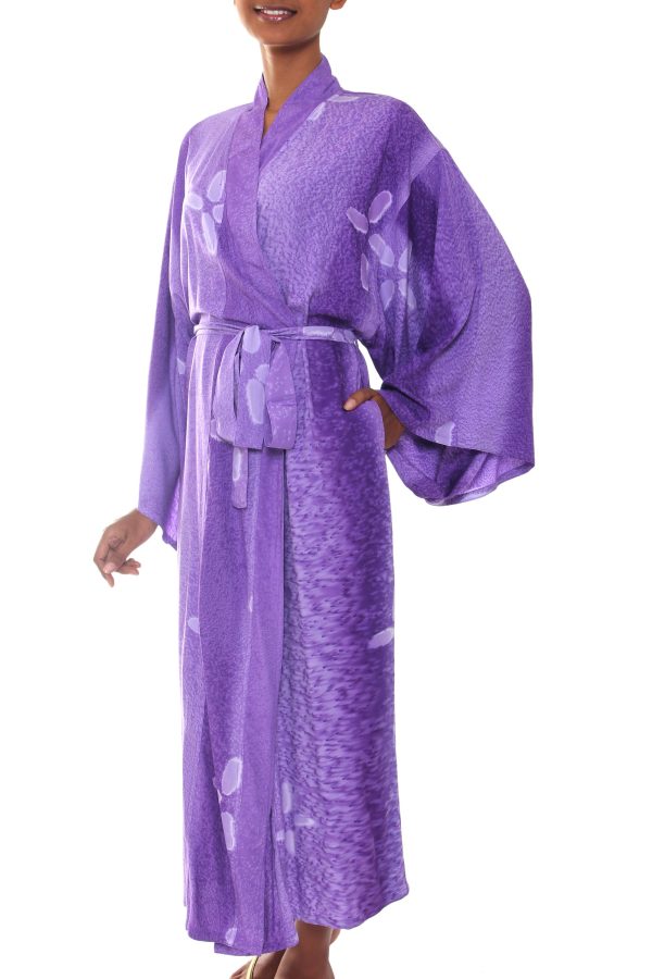 Kissed by Violet Purple Women s Batik Robe Discount