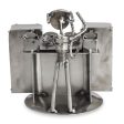 Rustic Dj Metallic Recycled Metal Sculpture Fashion