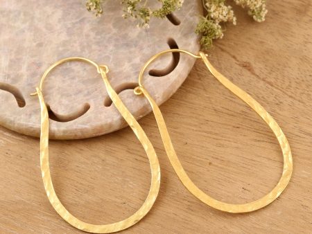 Mystic Loops 22k Gold Plated Sterling Silver Hoop Earrings from India Online Sale