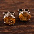 Scintillate Citrine Birthstone Stud Earrings from India on Sale