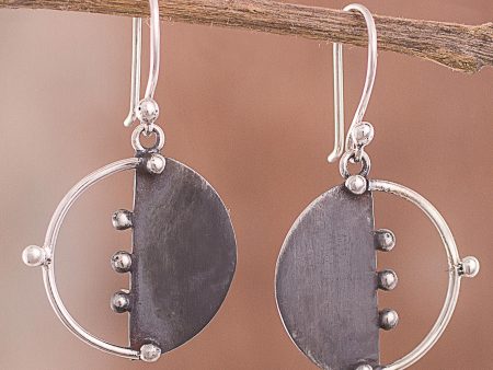 Modern Cosmos Sterling Silver Dangle Earrings Cheap