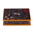 Night Flutters Painted Glass Jewelry Box For Cheap