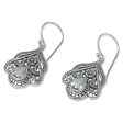 Summer Raindrops Blue Topaz Silver Dangle Earrings Online Sale