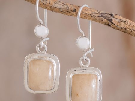 Maya Sunbeam Quartz & Silver Dangle Earrings Online