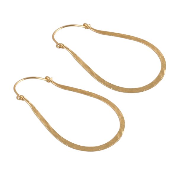 Mystic Loops 22k Gold Plated Sterling Silver Hoop Earrings from India Online Sale