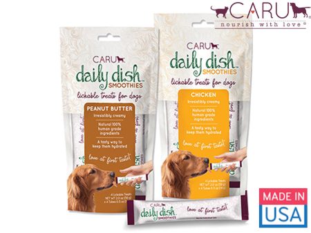 FP - RB - Caru Pet Daily Dish Smoothies Lickable Dog Treats Supply