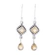 Shimmering Light Multi-Shape Citrine and Sterling Silver Dangle Earrings Hot on Sale